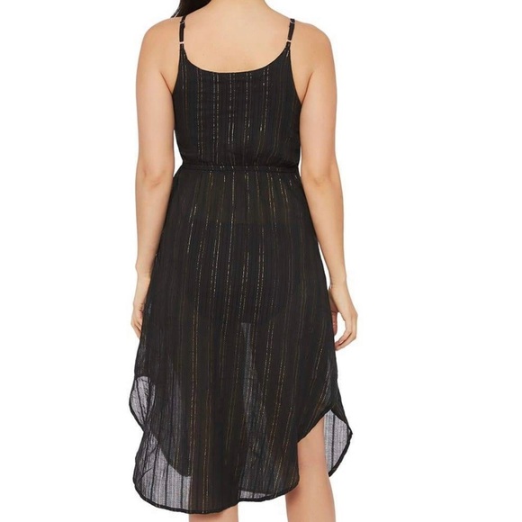 NWT La Blanca Black Cut out Front Tie Dress in XS - Picture 3 of 11